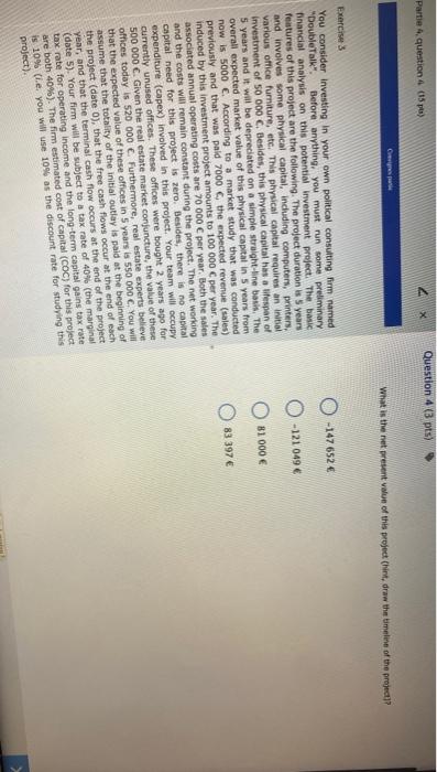  Question 43 pts) Partie 4 question 4 (5) Ceres What is