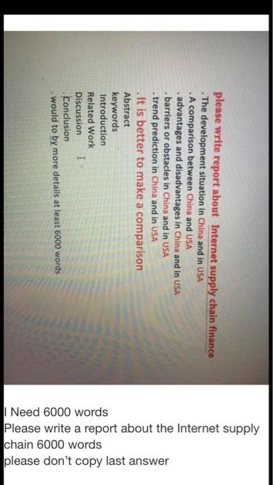  Please, write at least 5,000 to 6,000 words. . please write