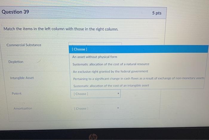 resource An exclusive right granted by the federal government Pertaining to a