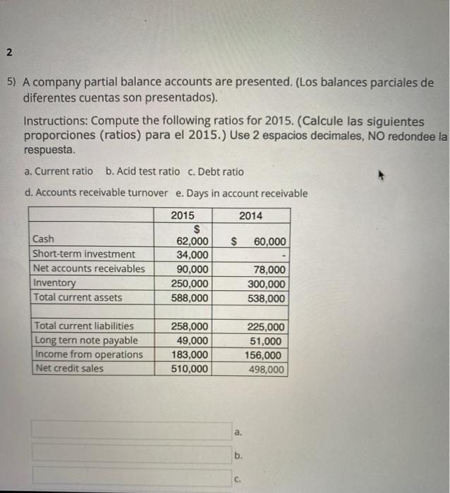  2 decimals spaces do not round the answer compute the following