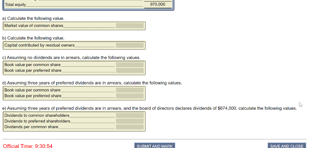 selling on a stock exchange at $9 per share, and a recent