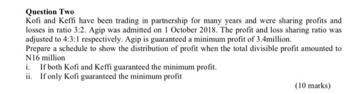 profits or losses in ratio 2:1 respectively. On October 31, 2019, the