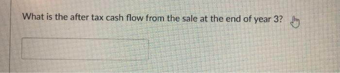 tax cash flow from the sale (don't forget the depreciation recapture. Finally,