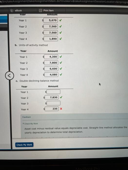purchased equipment on April 1 for $23,490. The equipment was expected to