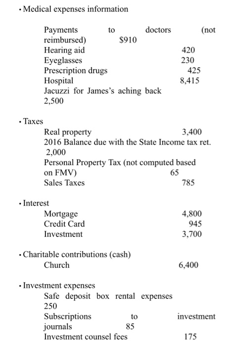 FORM 1040 TAX RETURN 1 Sarah R. (282-56-9320) and James E. (271-04-7926)