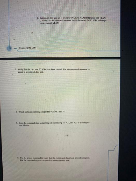 completelah TABLR 1 The IP AddressSubnet Hd VLAN Assignment for Lon Computer