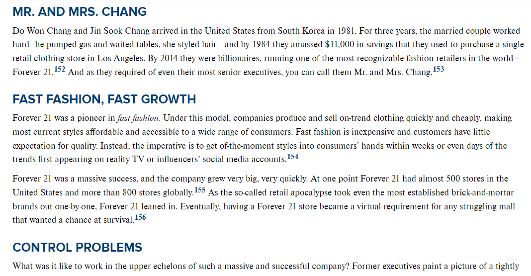 24- year-old demographic (Forever 21's target market) continues to increase its preference