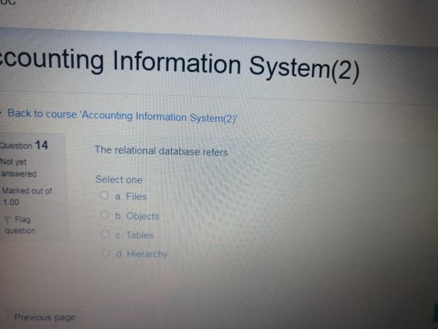 Flag question Select one a safeguard report Ob Auditing report c Internal