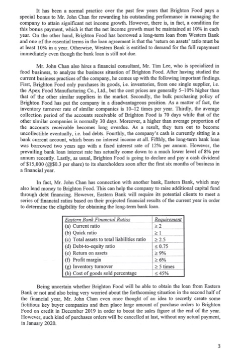 changes of both the projected sales and net income of 2019as compared
