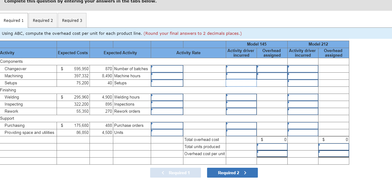 produces two different models of air conditioners. The company produces the mechanical