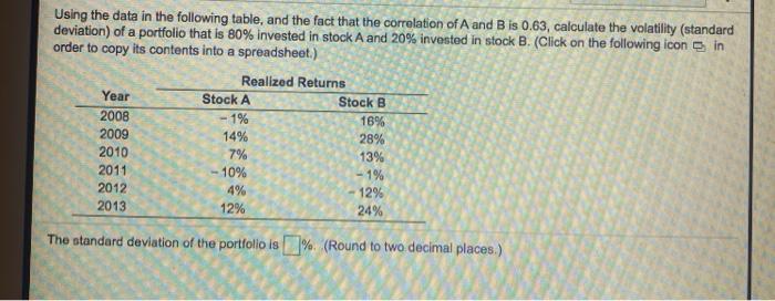 and the fact that the correlation of A and B is 0.63,