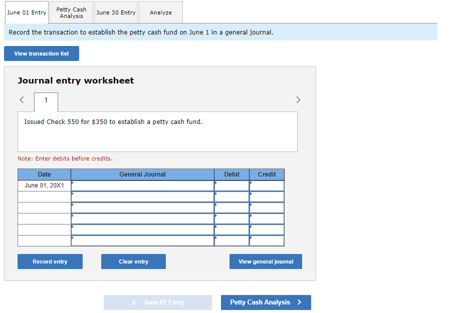 LO 9-2 Florence's Florals, a retail business, started a $350 petty cash