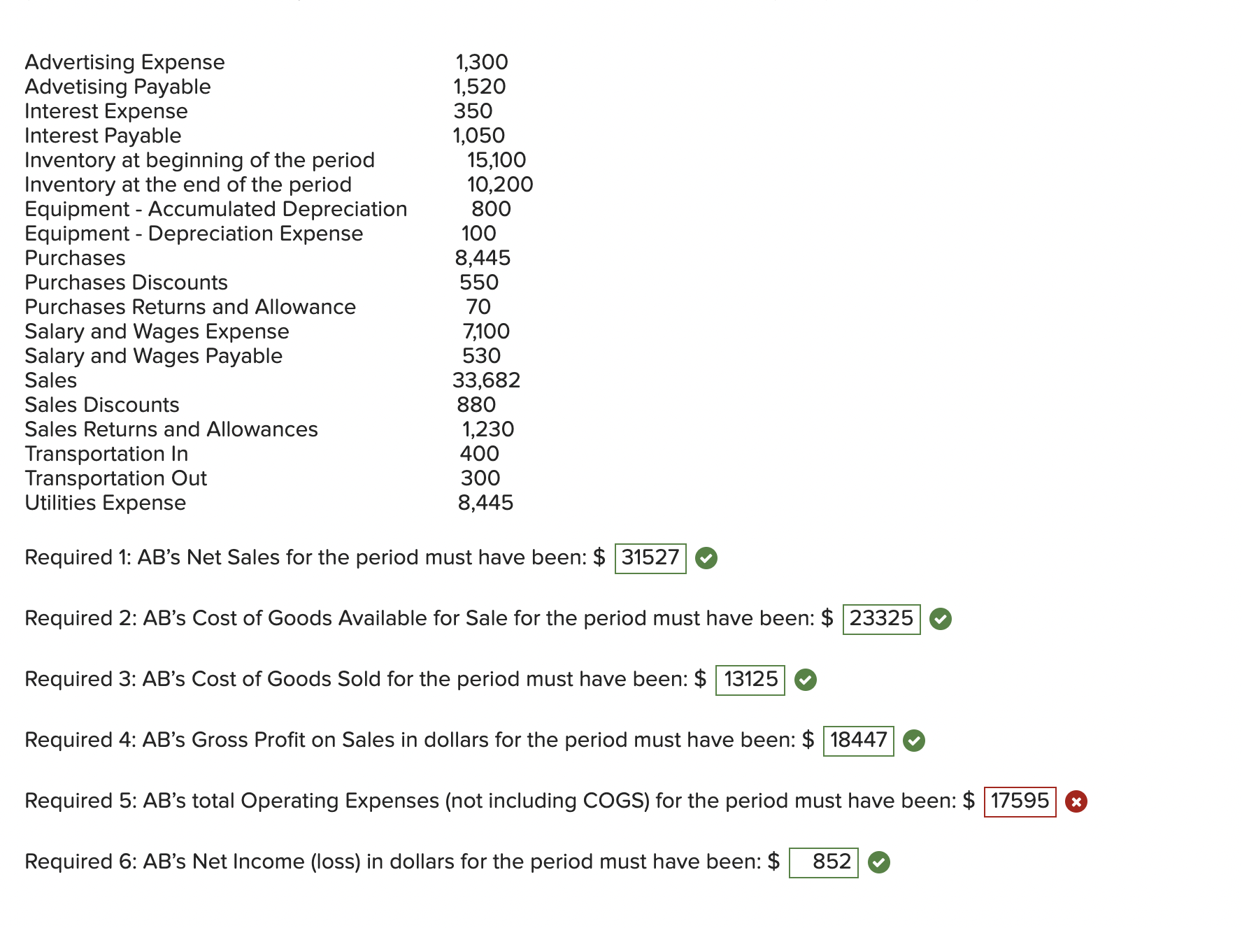  For required 5, the one that is marked wrong, i followed