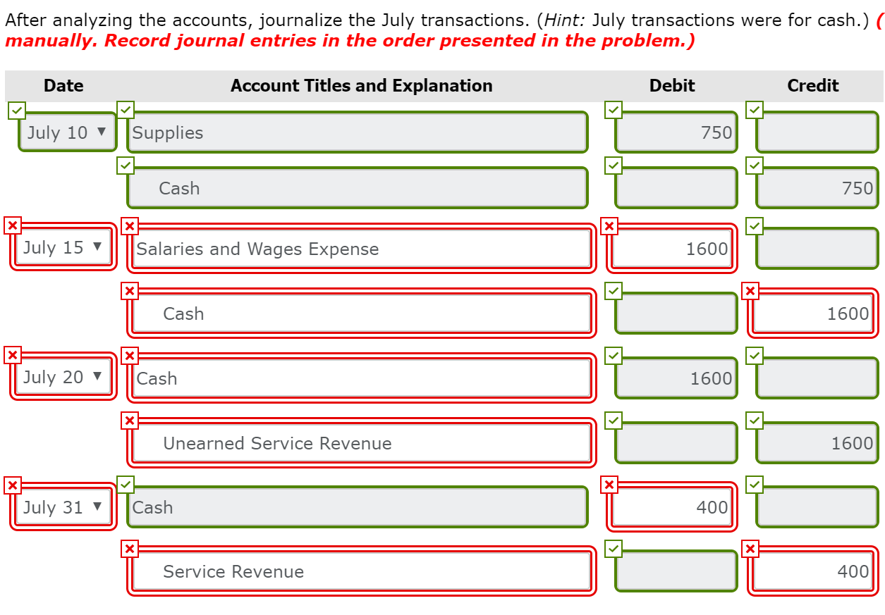 of Skysong, Inc. are as follows. Supplies Expense 7/31 800 Supplies 1,500