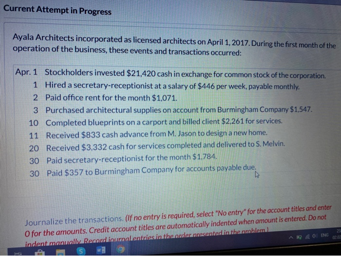  Current Attempt in Progress Ayala Architects incorporated as licensed architects on