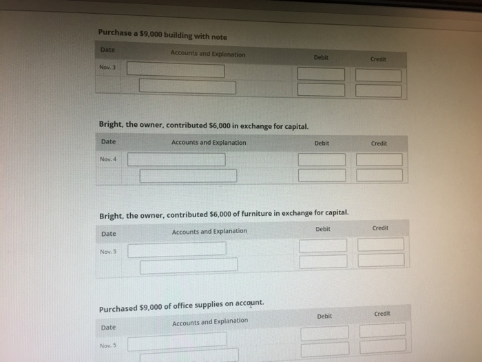 Account #2 Account Type Increase/Decrease Debit/Credit Paid cash for rent. Increase/Decrease Debit/Credit