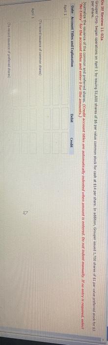  Do eviw 11-02A Grouper Corp. began operations on April 1 by