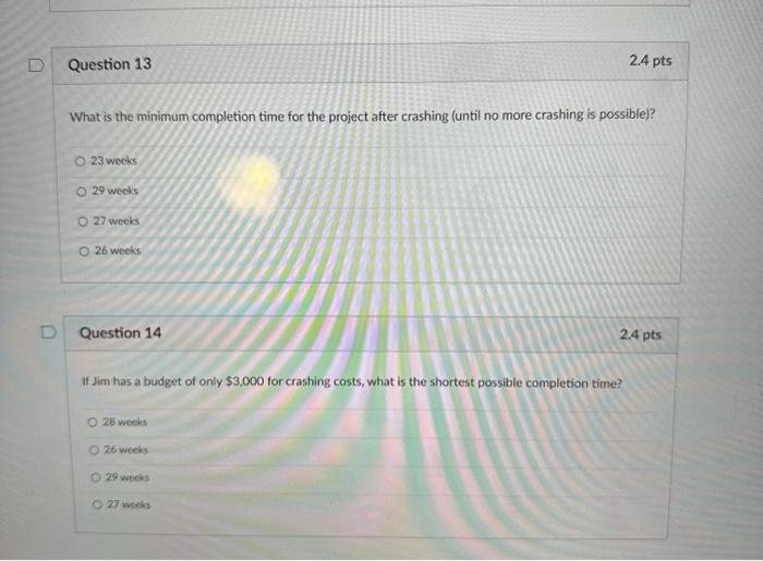 they are running out of time. Jim has used project management principles