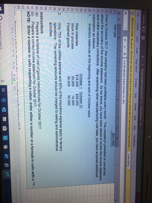 File Home Insert Draw Page Layout Formulas Review ViewHelp Quicktoos PROTECTED VIEW