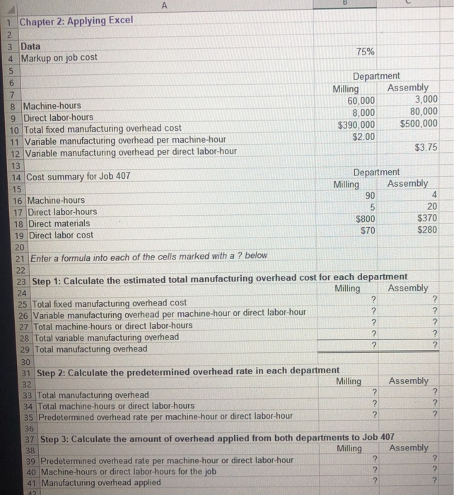  Fill in the ? boxes with the correct equations 1 Chapter