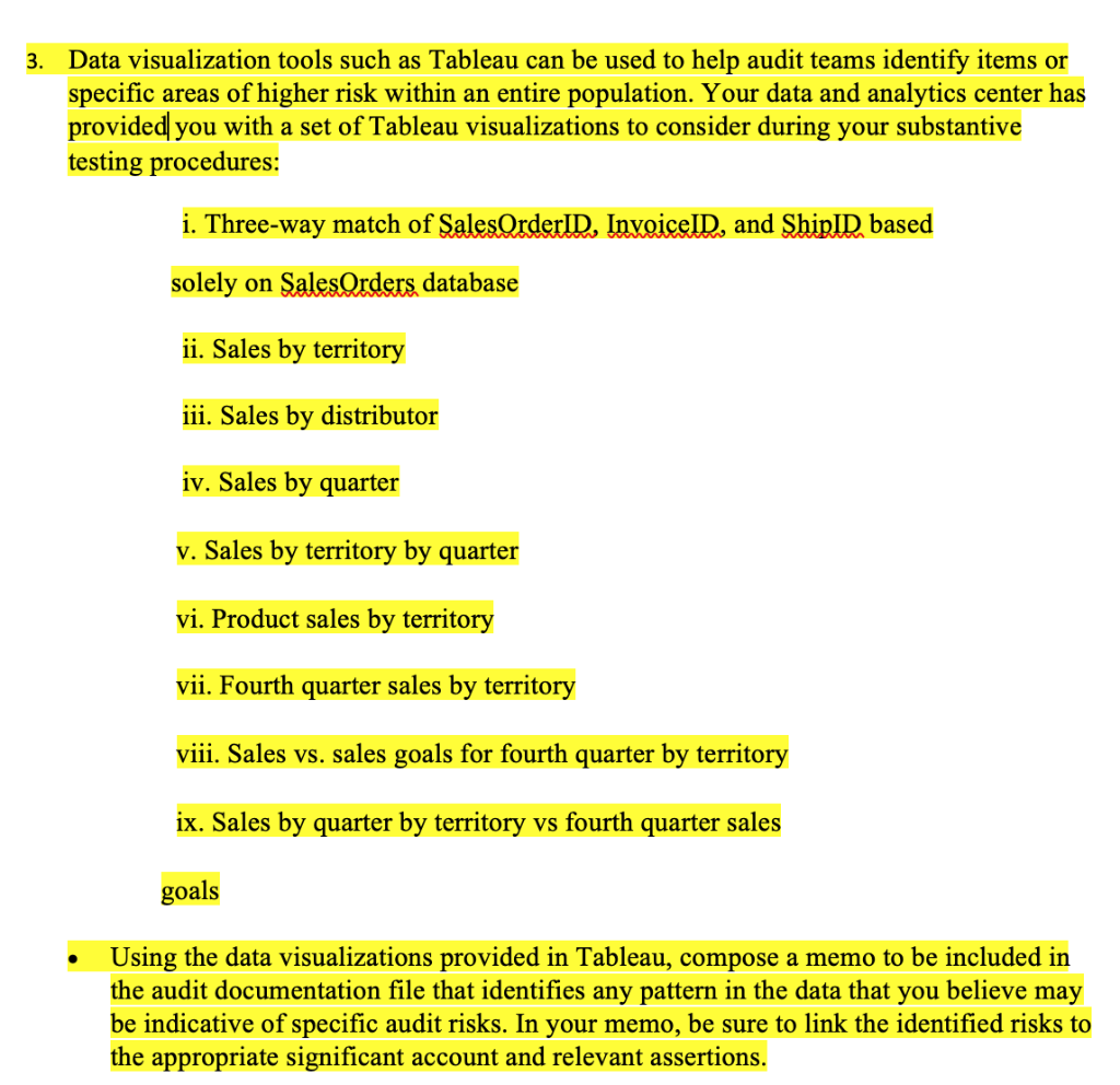 3. Data visualization tools such as Tableau can be used to