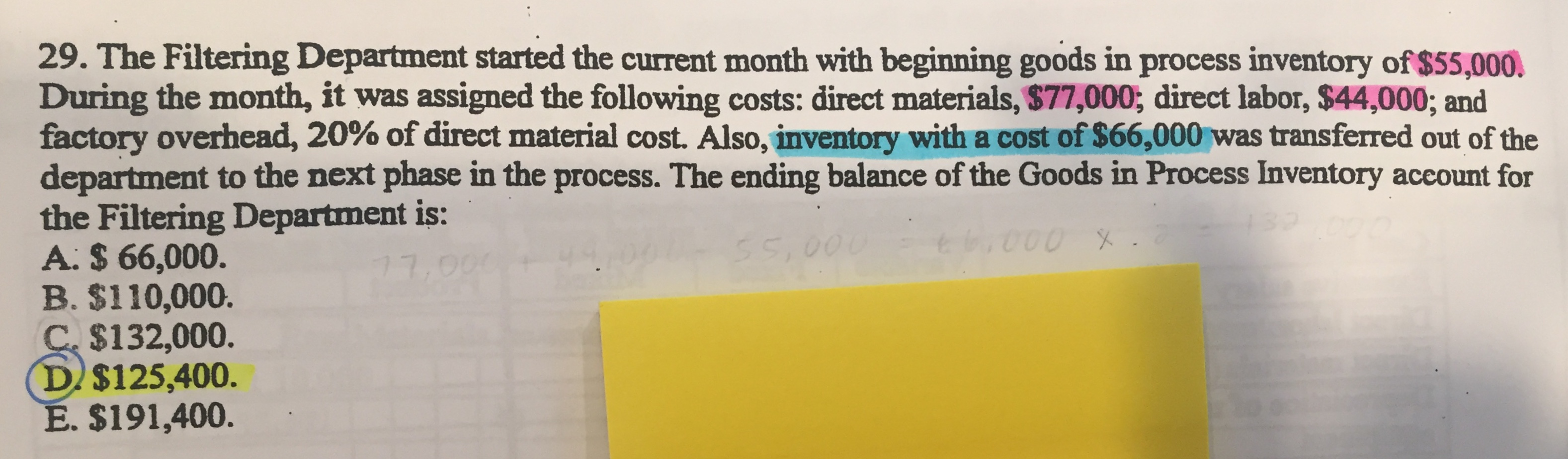 Garza Company revealed the following: May Production Costs Job. No. Bal. May