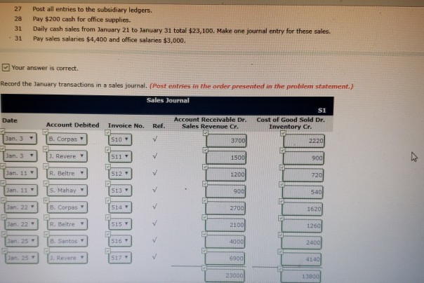 system and both an accounts receivable and an accounts payable subsidiary ledger