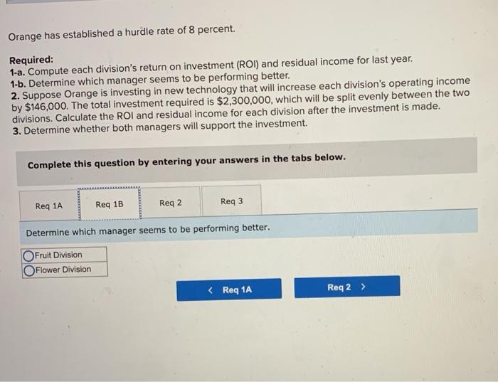 following information for the past year is available for each division: $