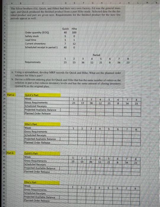  please show the steps in excel along with the formulas, thank