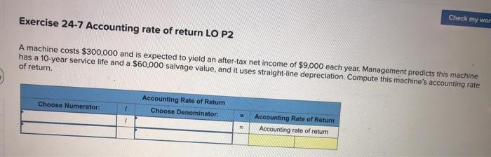even cash flows LO P1 Compute the payback period for each of