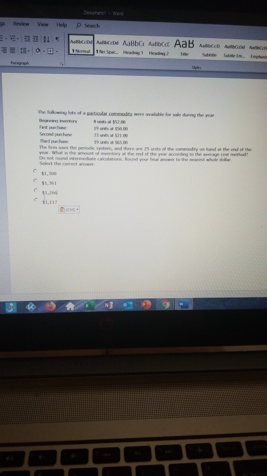 Document - Word gs View Help Search Review E E A