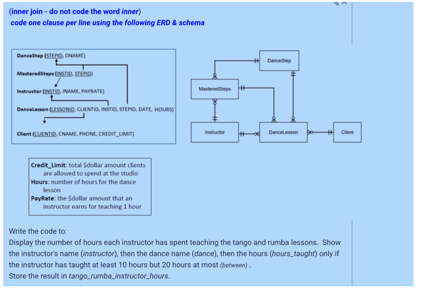  Can you write out the SQL expression for this and give