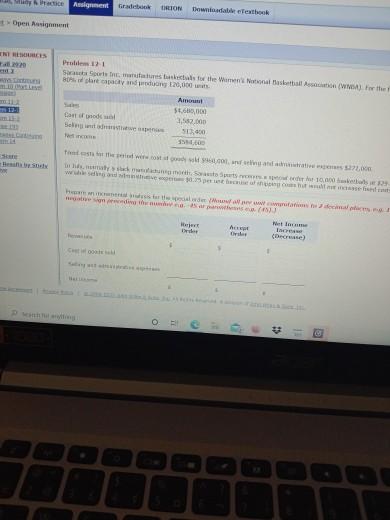  e Anment TRION Open Assignment INS Problem Sort betale for the