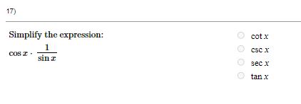 Simplify the expression: