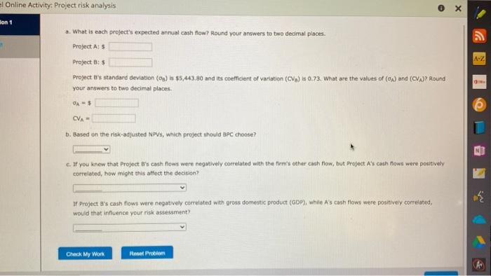 Video Tools A-Z Excel Online structured Activity Project risk analysis The Butler-Persis