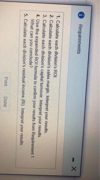 there are 19 items on this problem i Requirements - 1. Calculate