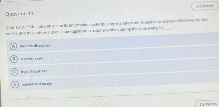 need for computer forensics services during legal proceedingsQuestion 12 25 Points Brown's