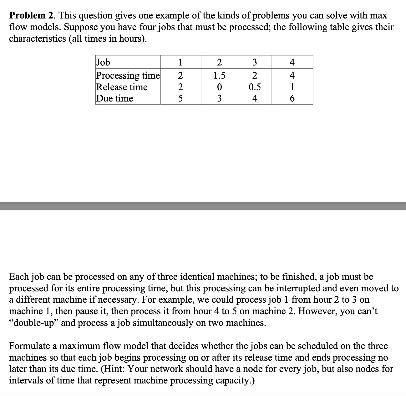  Problem 2. This question gives one example of the kinds of