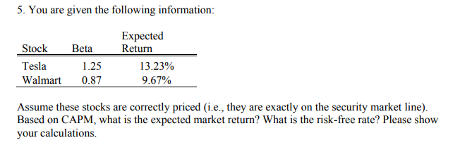 Please show excel functions used to get the answer 5. You are