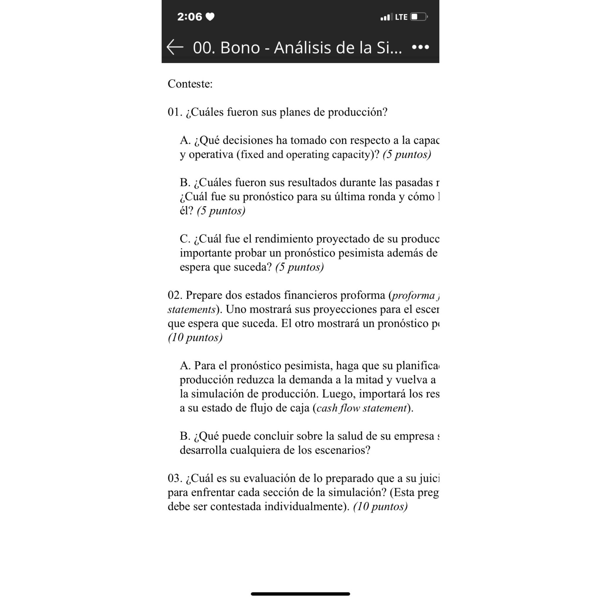  2:06 larr 00. Bono - Anlisis de la Si... Conteste: Cules