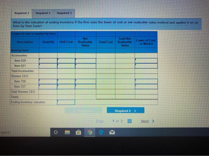 in its ending inventory on December 31. Two of these items are