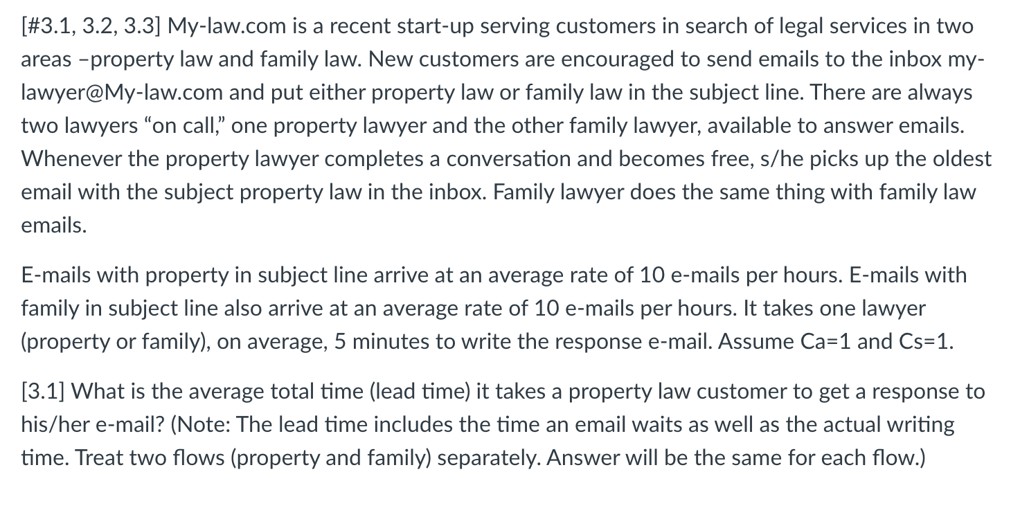 1: What is the average total time (lead time) it takes a
