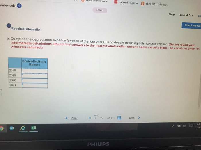 gain or loss on disposal LO 6-3, 6-4 (The following information applies