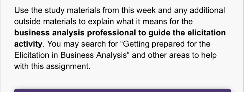  Use the study materials from this week and any additional outside