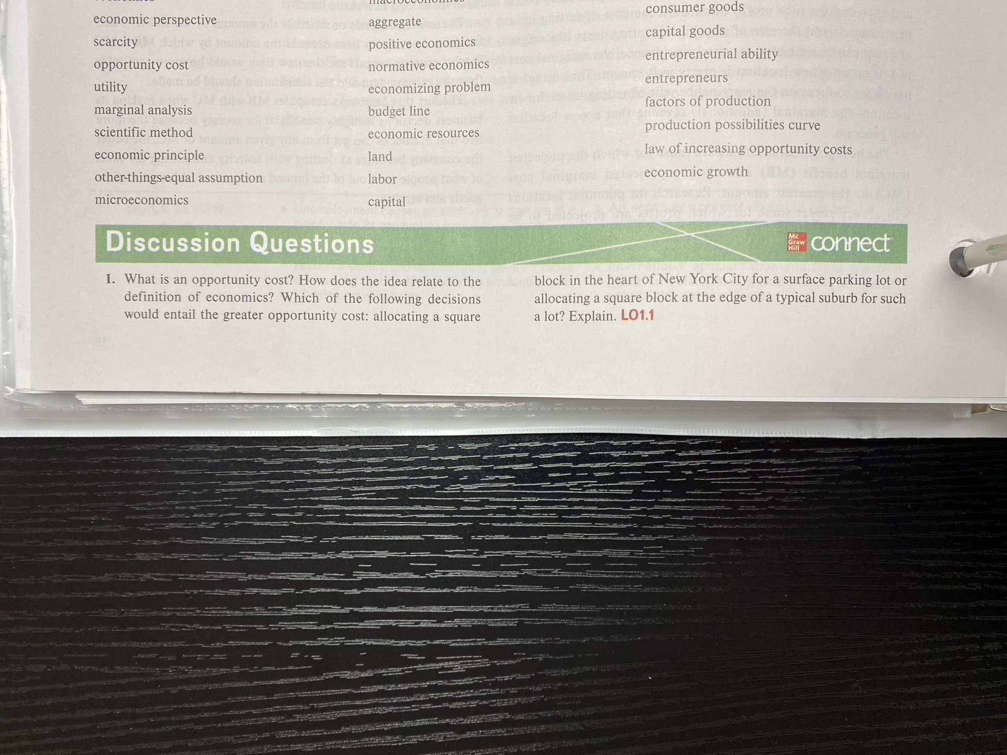 of recent decisions that you made in which 9. Explain the typical