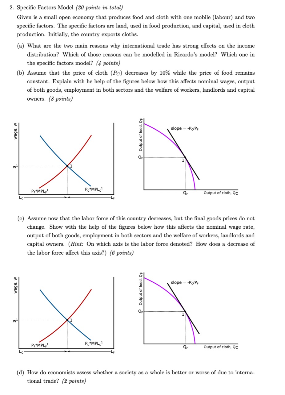 2. Specic Factors Model {.20 points in total) Given is a.