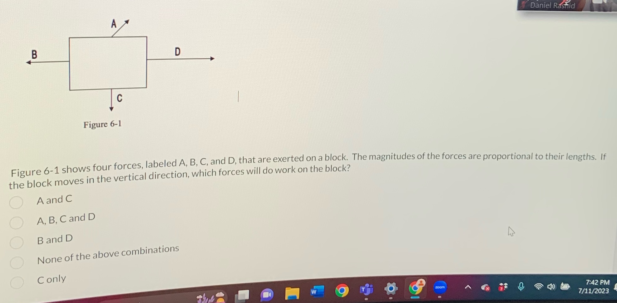 Pls answer as soon as possible A Daniel Rashid D C Figure