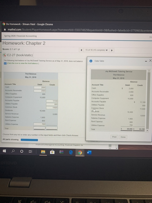  Do Homework - Shivam Patel - Google Chrome mathu.com/Student/PlaverHomework soxhomeworkidess03748298 questionid98