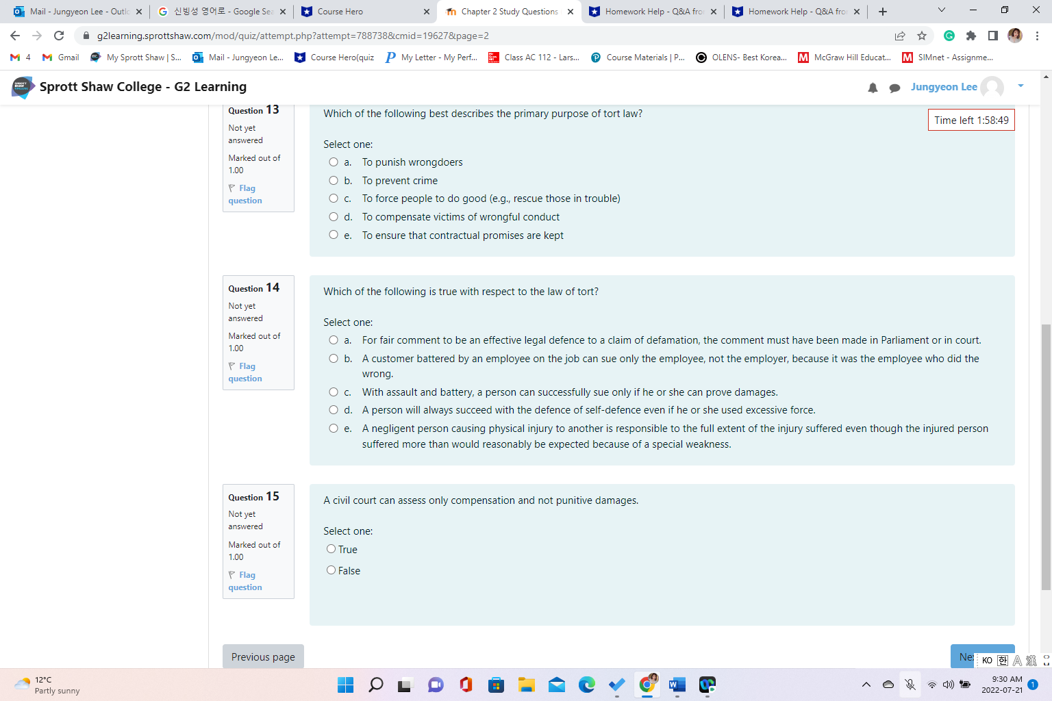 X G 19/9 905 - Google Sec X | Course Hero X