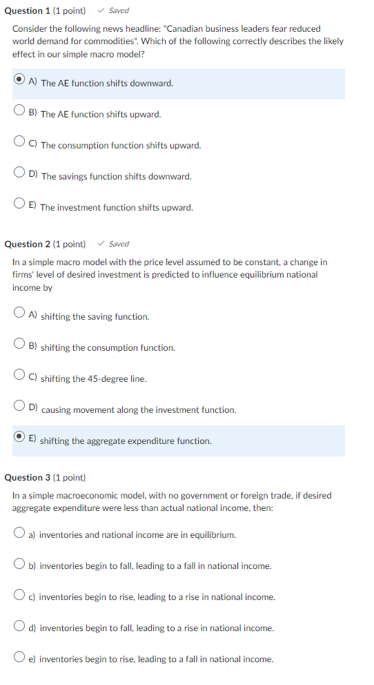 Chapter 6: FIXED BLUR Question 1 {1 point] / Saved Consider the